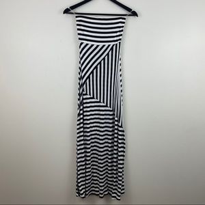 Wet Seal Strapless Striped Maxi Dress